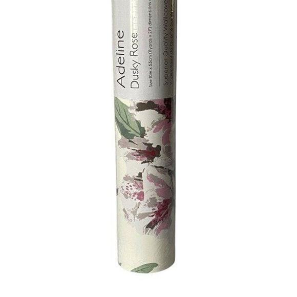 Laura Ashley Wallpaper Adeline Dusky Rose Floral Roll More Available NEW - Picture 7 of 7